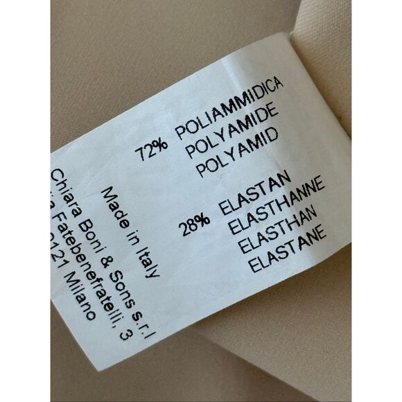 Chiara Boni La Petite Robe Womens Kamala Matte Jersey Wrap Dress Desert 16 - Picture 10 of 11